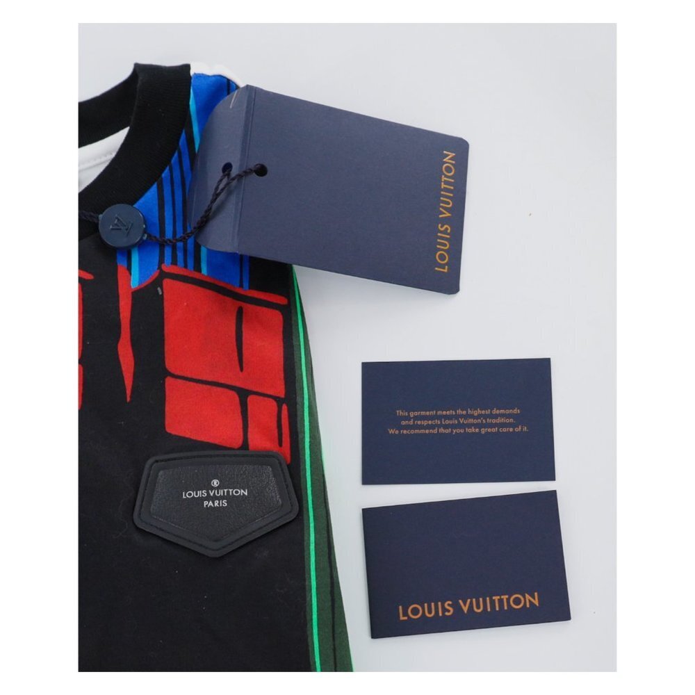 LOUIS VUITTON NWT 2019 Caeda Pompidou Souvenir Cotton T-shirt Unisex - Picture 9 of 10